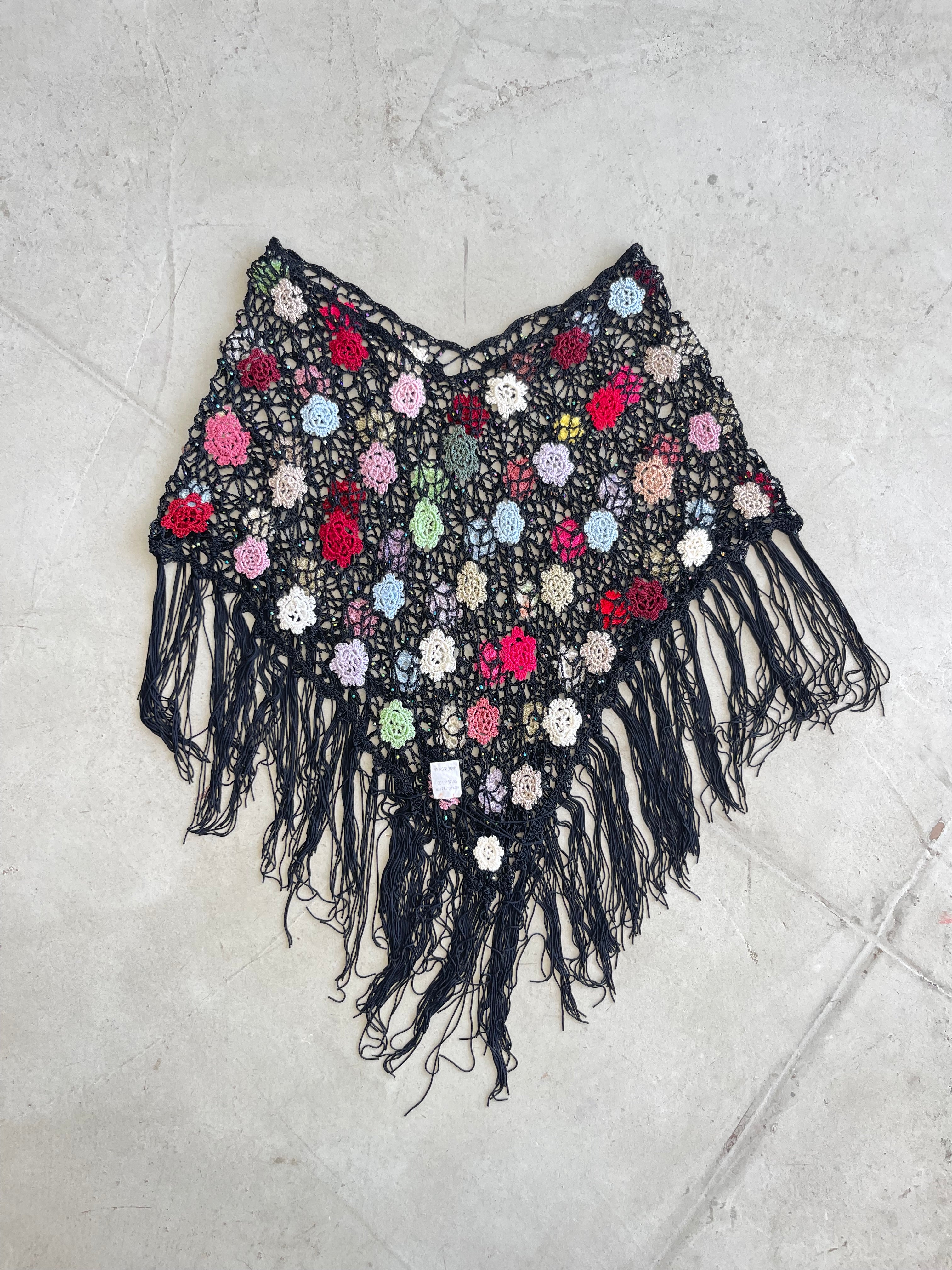 beaded poncho